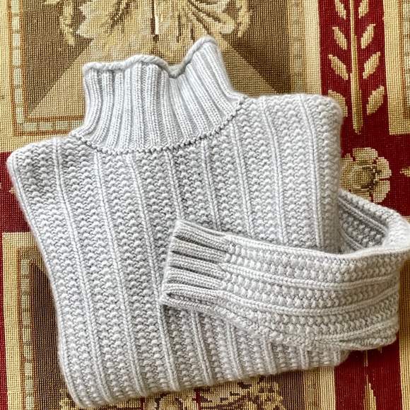 Garnet Hill Sweaters - Garnet Hill | Cashmere Chunky Knit Turtleneck Sweater, Sz M* ♥ EUC